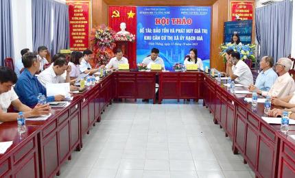 Ngày 31/10, UBND phường Vĩnh Thông (tỉnh An Giang) tổ chức hội thảo khoa học đề tài “Bảo tồn và phát huy giá trị khu căn cứ Thị xã ủy Rạch Giá”.